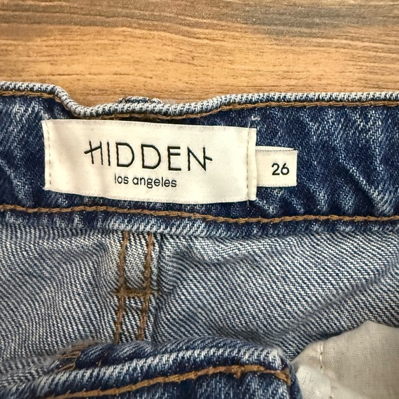 Neuflora/Hidden Women's Blue Wide Leg Jeans sz 26 - Picture 4 of 7